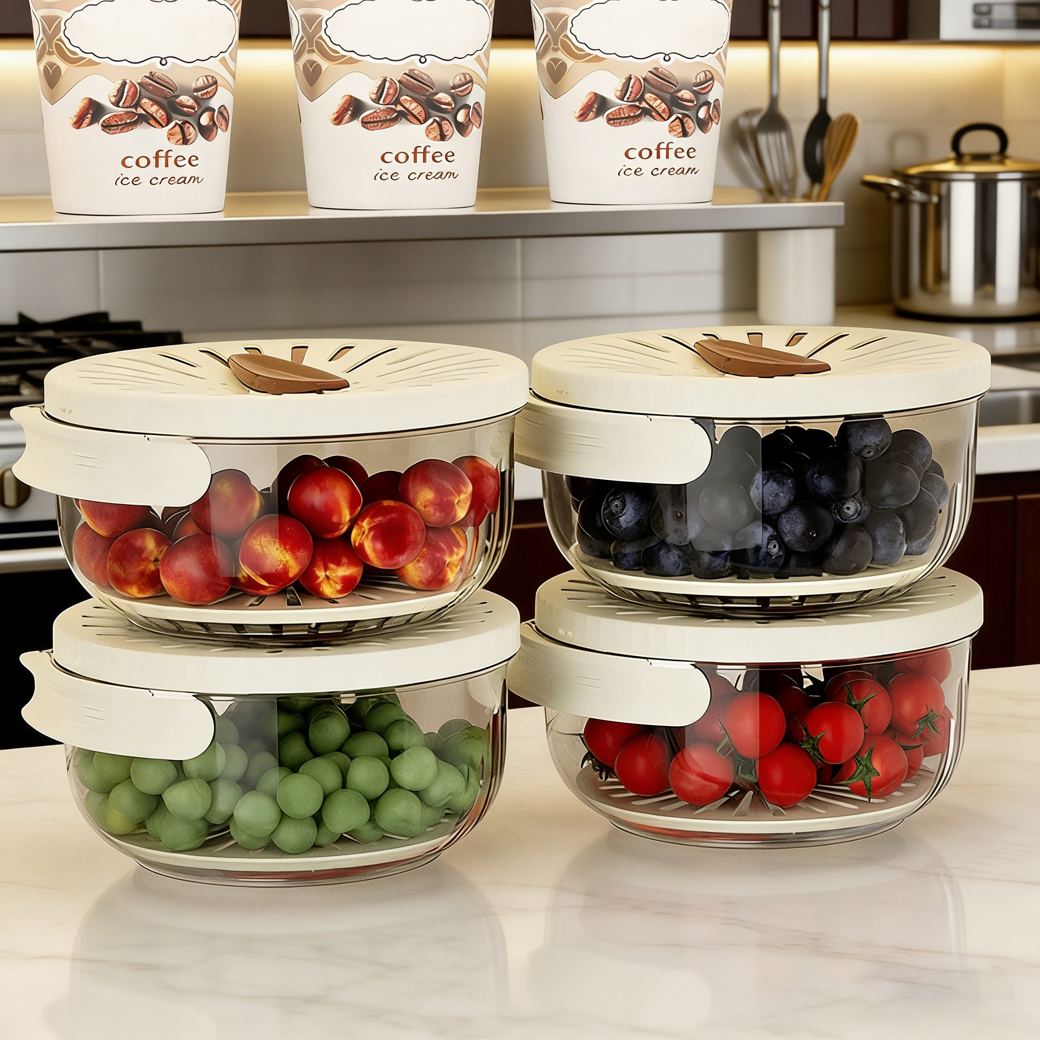 2-in-1 Draining and Preservation Basket: Simplify Washing & Storing